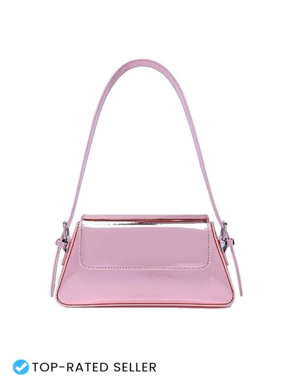 Patent Leather Small Hobo Shoulder Bag Clutch Evening Purse for Party Prom